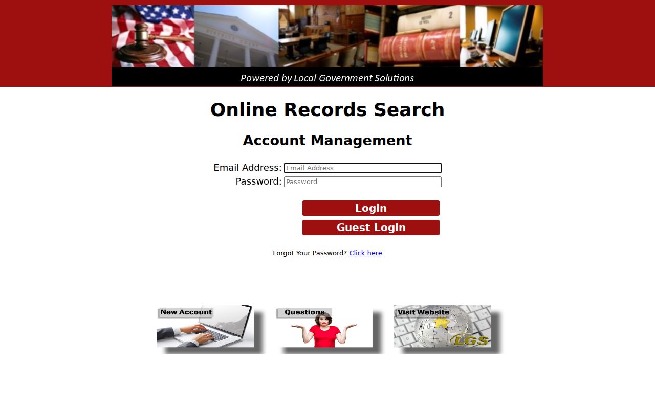 Ellis County residents directory court-record search entry route