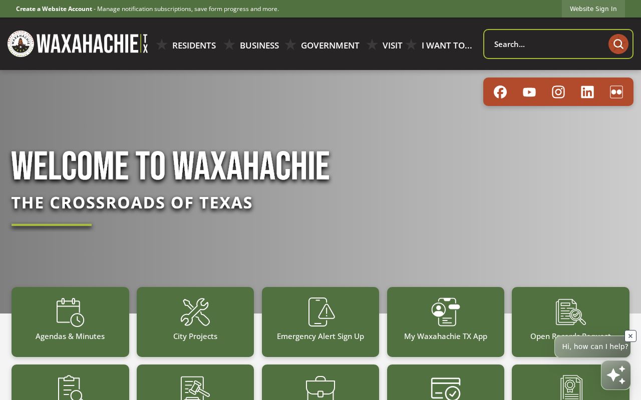 Ellis County neighbors Waxahachie neighborhood map and local records page